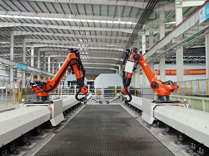 超声C扫无损检测系统： 可检最大工件32m*8m*2.5m（可掉头及翻转）